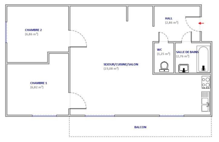 Appartements en résidence sport d'hiver, piscine, jacuzzi et sauna Orelle Camera foto